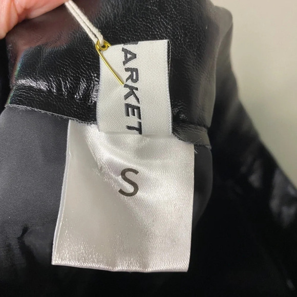 🏷️ NWT Pixie Market Oslo Patent Straight Leg Pants - Picture 13 of 13